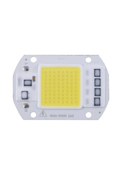 Mlsemfaelektronik-Beyaz 220V Projektör Cob Led 50W Driver Çipli