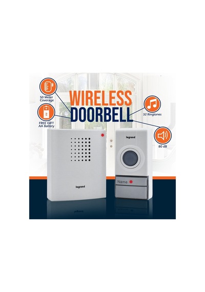 Legrand 094250 Kablosuz Zil Duracell Pil Dahil