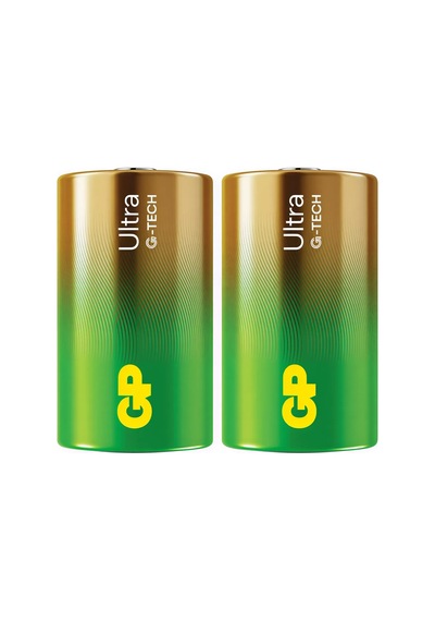 Gp 13au G-tech Ultra Alkalin Lr20 D Boy Kalın Pil 2'li Paket