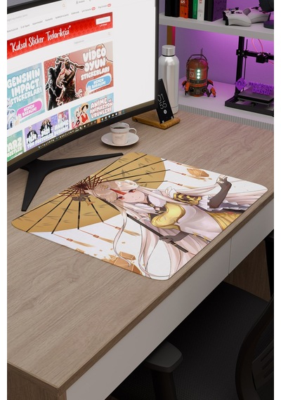 Ningguang Genshin Impact Anime Oyuncu V3 - 48x40 Xl Gaming Mouse Pad Fare Altlığı