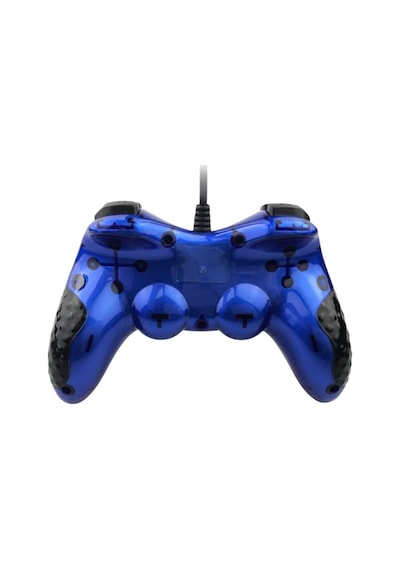 12 Fonksiyon Tuşulu Double Shock Usb Pc Bilgisayar Oyun Kolu Mavi