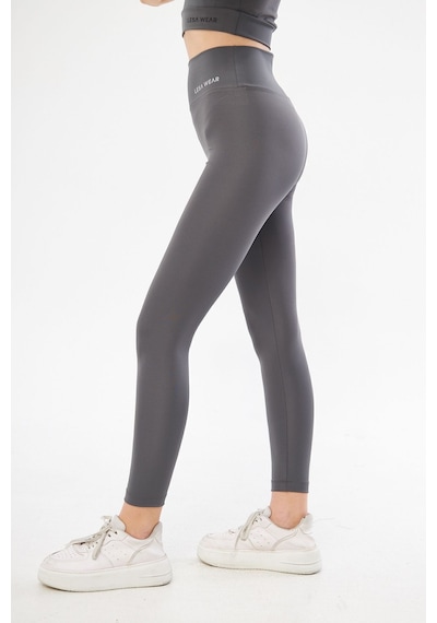 Lesa Wear Yüksek Bel Likralı Toparlayıcı Tayt Antrasit