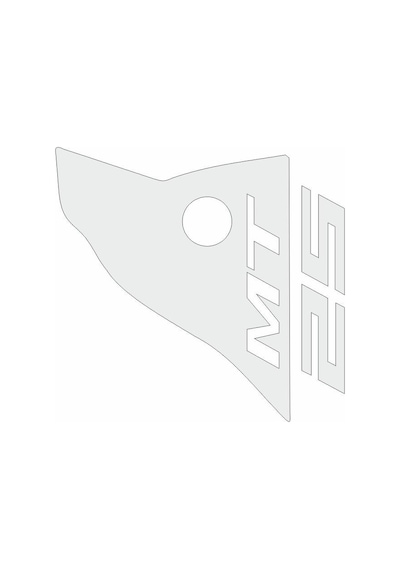 Yamaha Yamaha Mt-25 Beyaz Siperlik Sticker Set