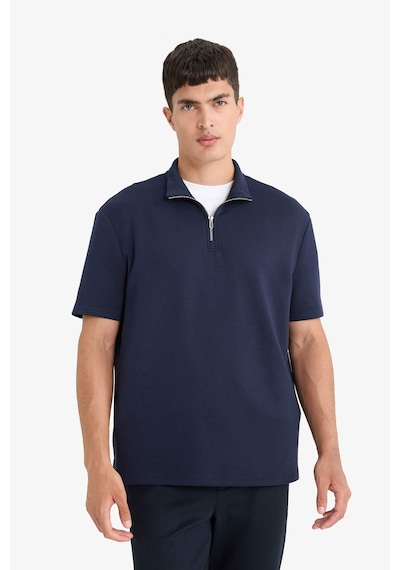 Defacto Regular Fit Dik Yaka Yarım Fermuarlı Kısa Kollu Tişört B6502ax25aunv91 Lacivert Defacto Regular Fit Dik Yaka Yarım Fermuarlı Kısa Kollu Tişört B6502ax25aunv91 Lacivert