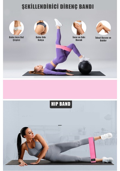 Technojet Squat Bant Pilates Fitness Spor Kalça Egzersiz Direnç B