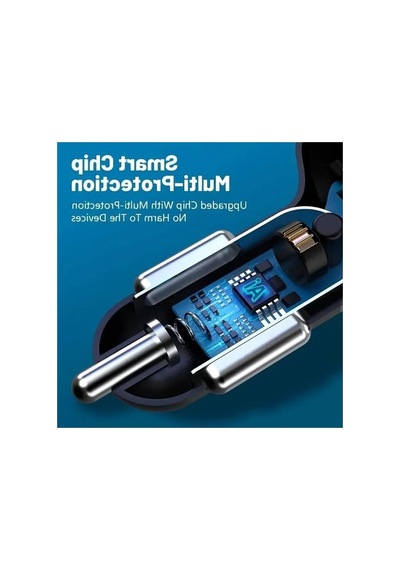 6 Portlu Hızlı Araç Şarj Cihazı, 4 Usb Ve 2 Type-c İle