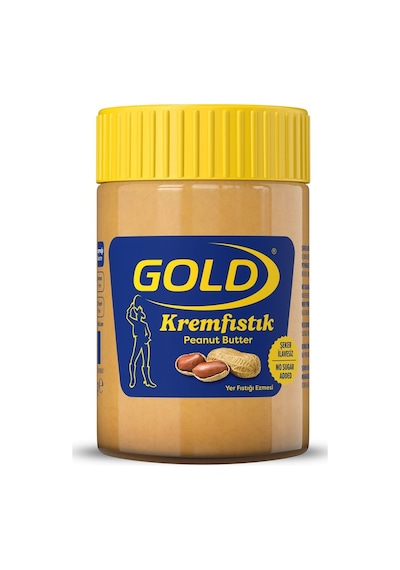Gold Kremfıstık 340g Şekersiz %88 Yer Fıstığı Doğal Protein Kaynağı 5'li Avantaj Paketi - 5 Ade Tarı