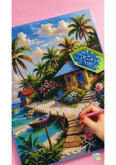 5d Elmas Boncuk Taş Işleme Mozaik Goblen Kit 40x50cm Gc88712 Diamond Painting Boncuk Puzzle Elmas Boyama
