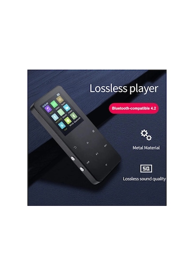Bluetooth Lu Mp3-mp4 Çalar Ses Kayıt Fm Radyolu Şarjlı Mp4 Player Dahili Hoparlör 8gb Hafızalı