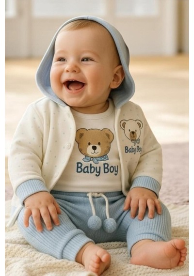 Altıntaş Baby Cute Teddy Bear %100 Pamuk Kapüşonlu Hırka Pantolon Body'li 3lü Takım Set Cute Teddy Bear Koyu Mavi Cute Teddy Bear Koyu Mavi Altıntaş Baby Cute Teddy Bear %100 Pamuk Kapüşonlu Hırka Pantolon Body'li 3lü Takım Set Cute Teddy Bear Koyu Mavi Cute Teddy Bear Koyu Mavi