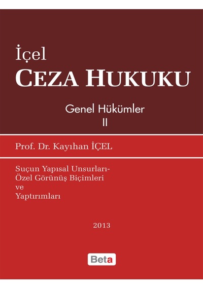 Beta Akademi - Ceza Hukuku Genel Hükümler II
