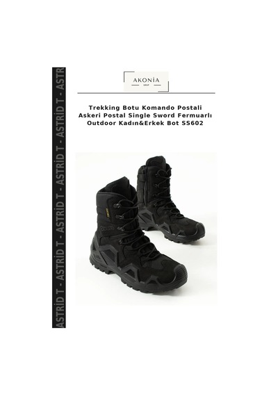 Astrid T Trekking Botu Komando Postali Askeri Postal Single Sword Fermuarlı Outdoor Kadın&erkek Bot Ss602 Diğer
