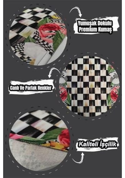 Tr 40x140cm Premium Tay Tüyü Dokuma Leke Tutmaz Kumaş Masa Örtüsü Köşeli Runner Rnr126 Diğer