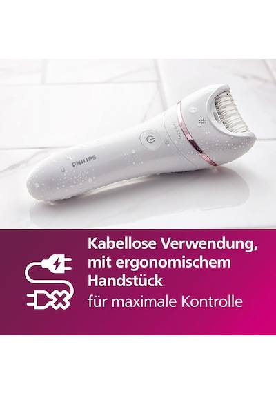 Philips Epilatör Serisi 8000, Bacaklar Ve Vücut İçin Kablosuz Islak Ve Kuru Epilatör, 9 Aksesuarlı, Tıraş Makinesi, Uzun Saç Kesme Makinesi, Pedikür Ve Vücut Peeling Cihazı, Model Bre740/10 Philips Epilatör Serisi 8000, Bacaklar Ve Vücut İçin Kablosuz Islak Ve Kuru Epilatör, 9 Aksesuarlı, Tıraş Makinesi, Uzun Saç Kesme Makinesi, Pedikür Ve Vücut Peeling Cihazı, Model Bre740/10