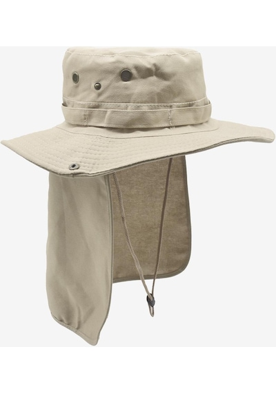 Külah Outdoor Uv Güneş Koruyucu Şapka Bej Lejyoner Safari Şapkası - Bej