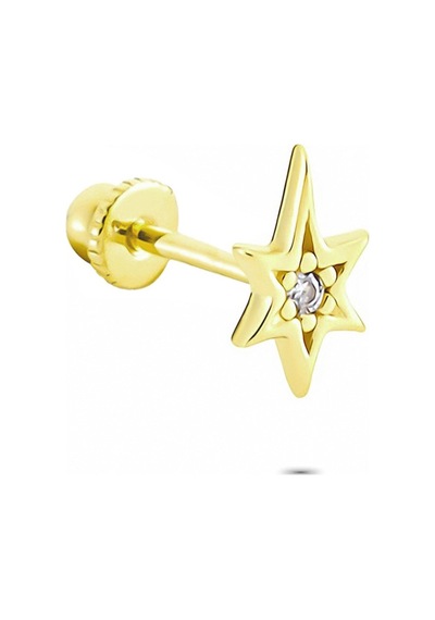 Glorria Altın Kutup Yıldızı Helix Piercing (540178403) Sarı