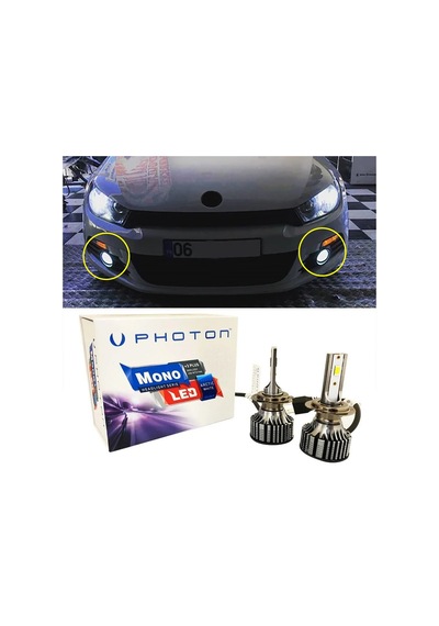 Vw Scirocco Mk3 Led Xenon Sis Farı Ampulü Hb4 9006 Mono Yeni Seri Beyaz