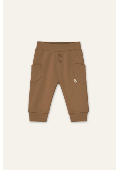 Mininio Unisex Bebek Organik İkili Takım - Bej Bej