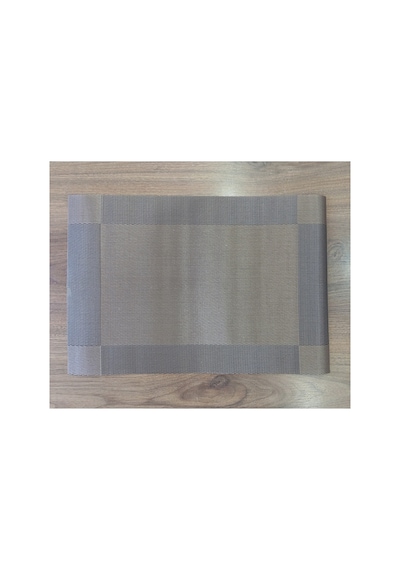 6 Kişilik Pvc Amerikan Servis Supla Seti - 30x45cm Kahverengi