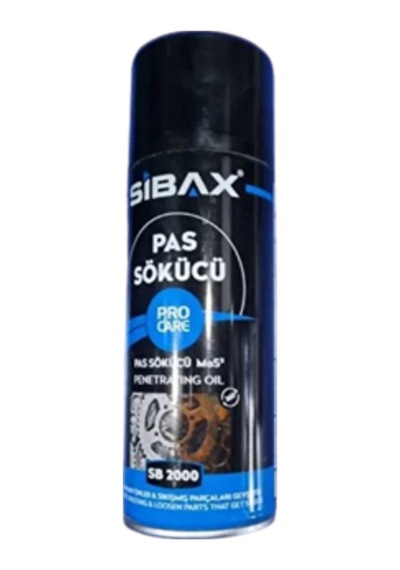 1 Adet-sibax Sb2000 Pas Sökücü Sprey 400 Ml Hızlı Nüfuz Eden Yağlayıcı & Pas Çözücü Vidalara,