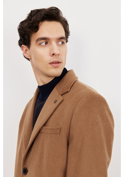 Ac&Co / Altınyıldız Classics Erkek Camel Standart Fit Normal Kesim Mono Yaka Yünlü Palto 4A0523100001Cml48 Camel Ac&Co / Altınyıldız Classics Erkek Camel Standart Fit Normal Kesim Mono Yaka Yünlü Palto 4A0523100001Cml48 Camel