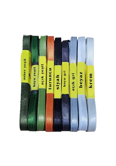 Saten Kurdele 1cm X 10m Siyah