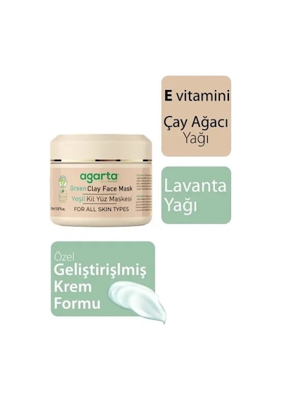 Agarta Doğal Yeşil Kil Maskesi 150 ML