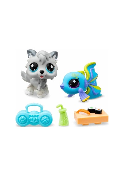 Littlest Pet Shop Minişler 2'li Figür Seti S1 S00005264 20&24 Kurt Ve Balık