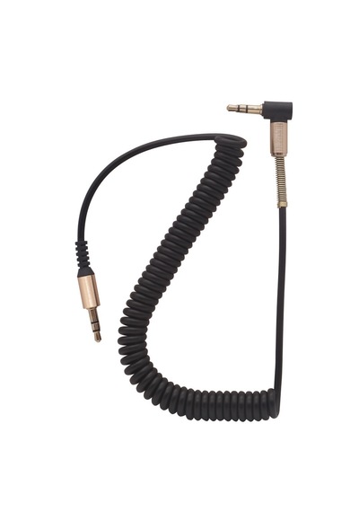 1.8 Mt Aux Ses Kablosu 3.5mm L Tipi Metal Yaylı Dayanıklı Kablo Araba Aux Kablo Esnek & Dayanıklı Ses Kablosu 1.8 M