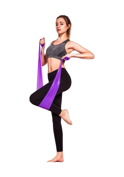 Gymo Egzersiz Pilates Yoga Esnetme Bandı Direnç Lastiği Mavi
