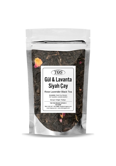 Tos The Organic Spices Gül Lavanta Siyah Çay 40 G