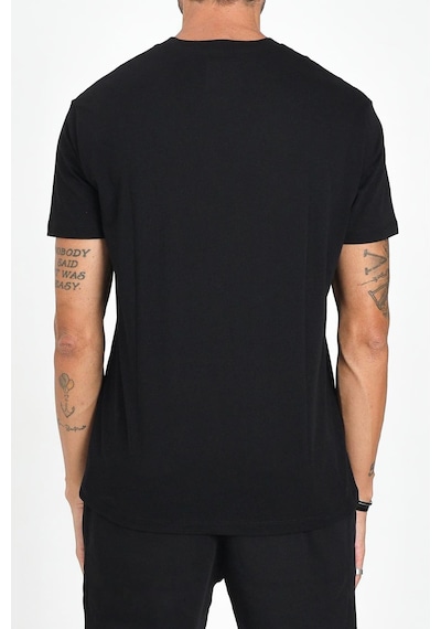 Armani Exchange Erkek Regular Fit Yazı Logolu Pamuklu T-shirt - Siyah Black Beauty
