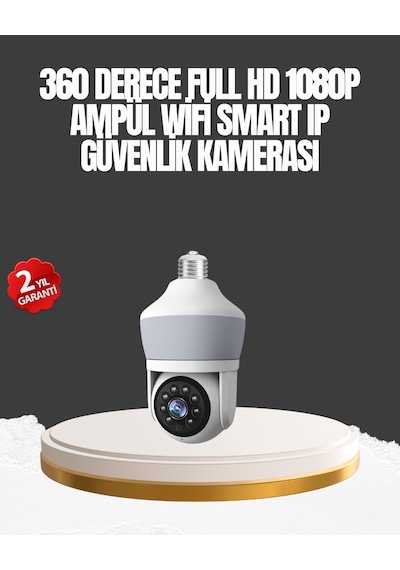 Gece Görüşlü Mobil Uygulamalı Akıllı Ampül Kamera