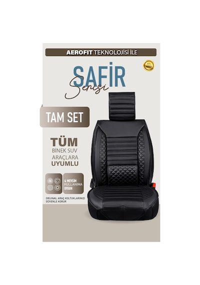 Rover 25 Oto Koltuk Kılıfı Ön Arka Set Plus Serisi Siyah Fs