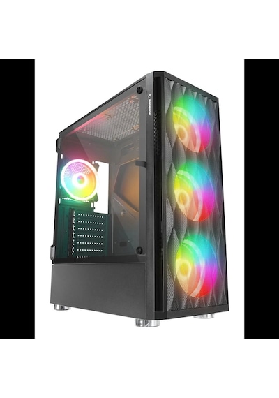 Rampage X-horse 850w 80+ 4 12cm Argb Fan+kontrolcü Manyetik Temperli Camlı Mid-t Gaming Oyuncu Kasas