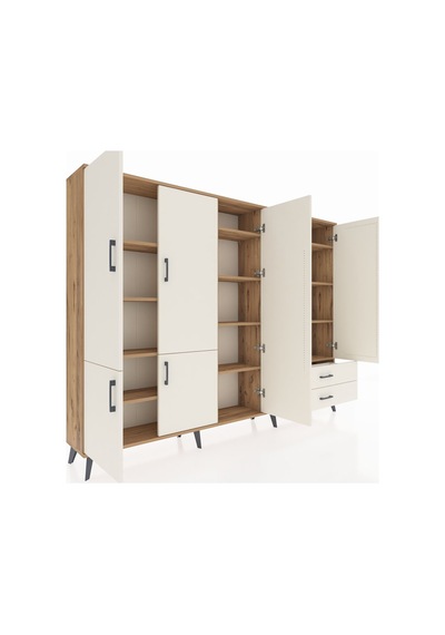 Arges Dolap 12 Raflı 2 Çekmeceli 7 Kapaklı 220x30x163 Çam-aytaşı Çam-aytaşı Arges Dolap 12 Raflı 2 Çekmeceli 7 Kapaklı 220x30x163 Çam-aytaşı Çam-aytaşı