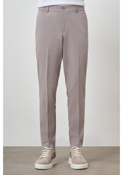 Morven Erkek Bej Polyester Lastikli Trend Slim Fit Pantolon 25ms003033653 Bej