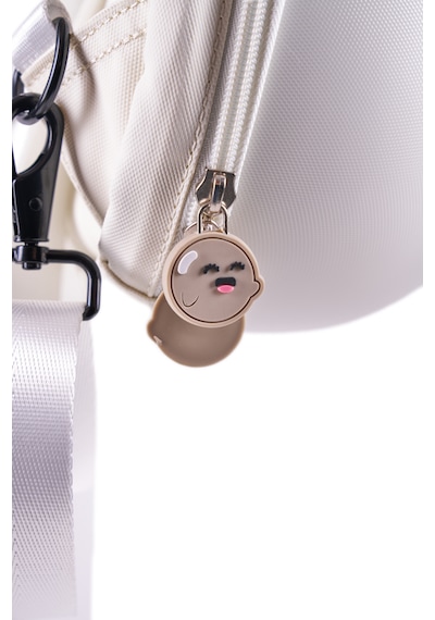 Zampago Led Big Eyes Akıllı Çocuk Sırt Çantası Sert Kasa, Usb Şarj Girişli Beyaz