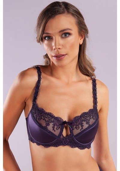 Lenaca Giselle Half Padded Bra, Mor Renk Toparlayıcı Konforlu Ve Şık Sütyen Çok Renkli