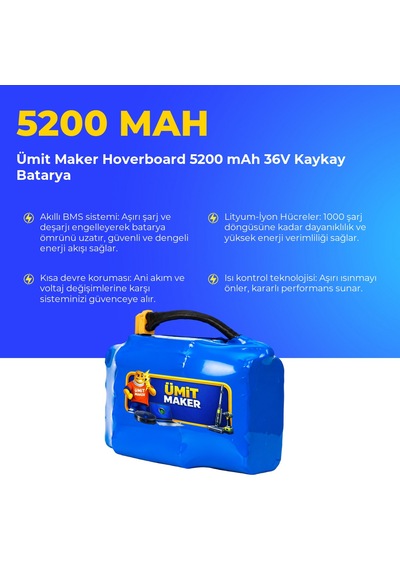 Hoverboard 5200 Mah 36v Kaykay Batarya