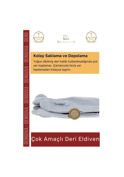 Yanmazeldiven Isıya Dayanıklı Yanmaz Su Geçirmez Ergonomik Standart Sanayi İş Çok Amaçlı Deri Eldiv