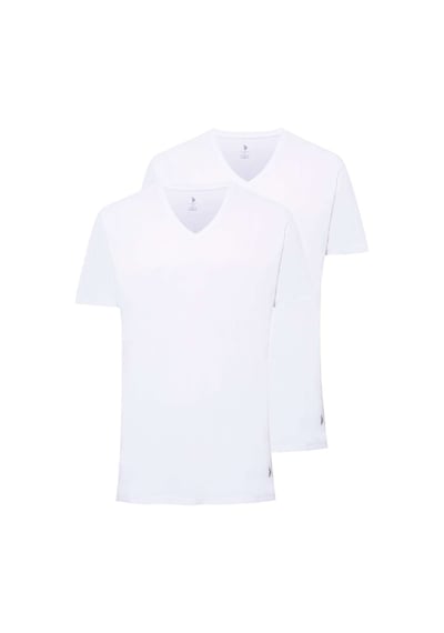 U.S. Polo Assn. Erkek Beyaz 2 Li T-Shirt 80199 Beyaz