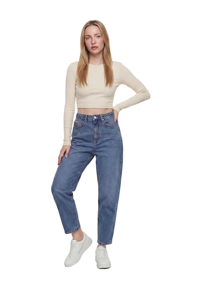 LOFT Mom Slim Fit Kadın Pantolon Lf2037084 Q1.v1 Denim