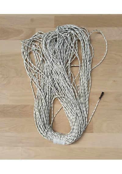 10 Metre 3mm Iskota Halat Çadır Branda Tente Yük Bağlama Gerdirme Beyaz - Mavi