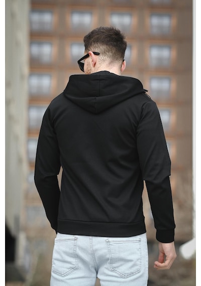 Oksit Chev Micro İnterlok Dik Yaka Fermuarlı Hırka Sweatshirt