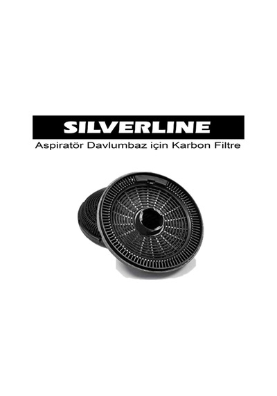 Silverline Esty Davlumbaz Yeni Nesil Karbon Filtre 16 CM 3 Tırnak Uyumlu