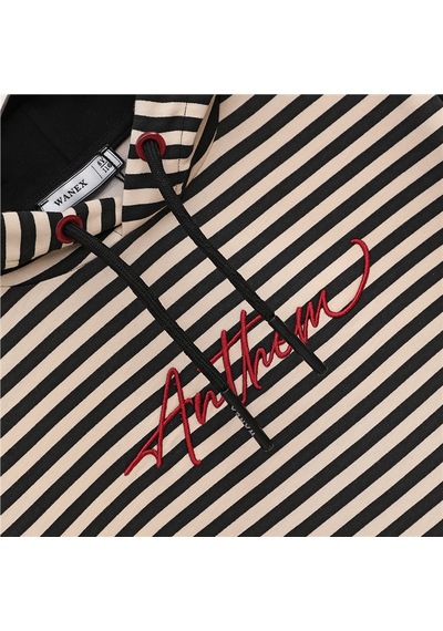 Wanex Erkek Çocuk Uzun Kol İnce Kapüşonlu Sweatshirt - 16310 Çizgili