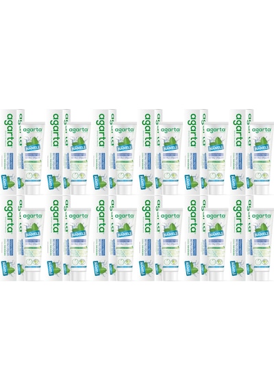 Agarta Doğal Diş Macunu 100ml Naneli 12 Li Set Beyazlık
