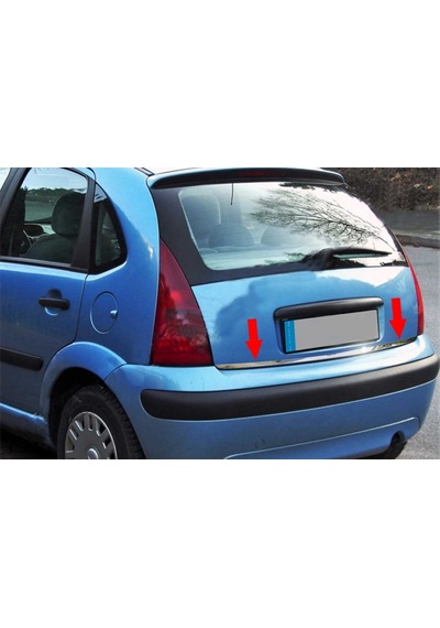 Citroen C3 Formlu Krom Bagaj Alt Çıta 2002-2009 Arası N11.641