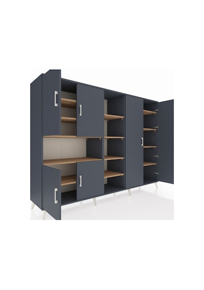Hyperion Dolap 13 Raflı 6 Kapaklı 220x44x163 Antrasit-antrasit/ça Antrasit-antrasit/çam Hyperion Dolap 13 Raflı 6 Kapaklı 220x44x163 Antrasit-antrasit/ça Antrasit-antrasit/çam